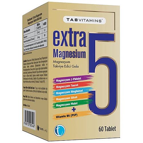 TabVitamins Extra 5 Magnezyum 60 Tablet - 1