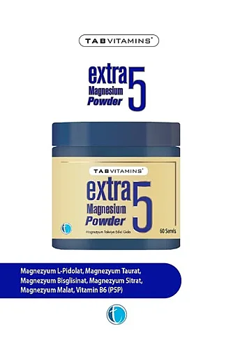 Tabvitamins Extra 5 Magnezyum Powder 60 Servis - 1