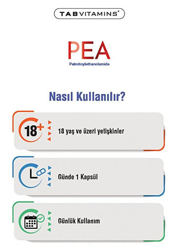 Tabvitamins PEA Palmitoiletanolamid 60 Kapsül - 4