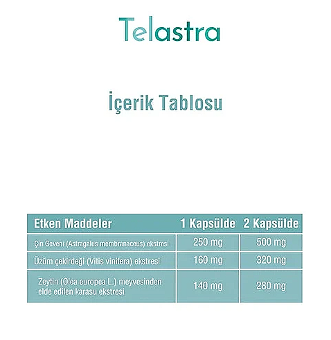 Tabvitamins Telastra 30 Kapsül - 3