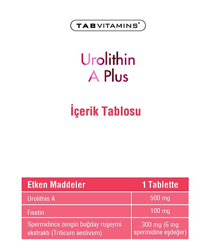 Tabvitamins Urolithin A Plus 30 Tablet - 3