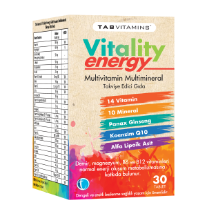 Tab Vitamins Vitality Energy 30 Tablet