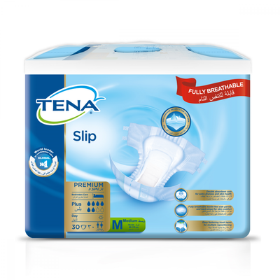 TENA Slip Premium Plus Medium Belbantlı Hasta Bezi 30 Adet 6 Damla - 1