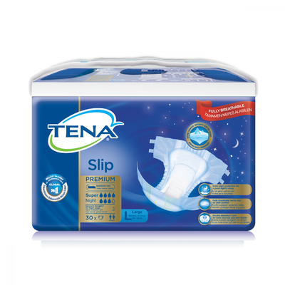 TENA Slip Premium Süper Night Large Hasta Bezi 30 Adet 7 Damla - 1