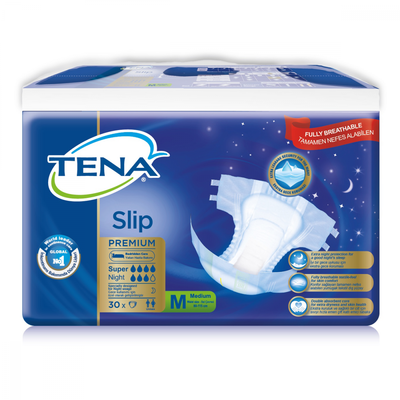 TENA Slip Premium Süper Night Medium 30 Adet 7 Damla - 1