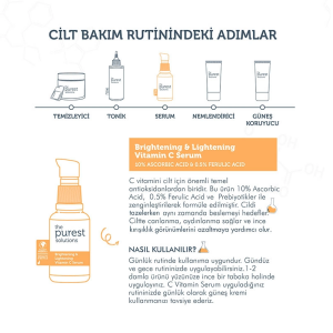 The Purest Solutions Aydınlatıcı Renk Tonu Eşitleyici & C Vitamini Serumu 30ml - 6