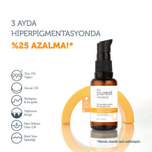 The Purest Solutions Aydınlatıcı Renk Tonu Eşitleyici & C Vitamini Serumu 30ml - 2