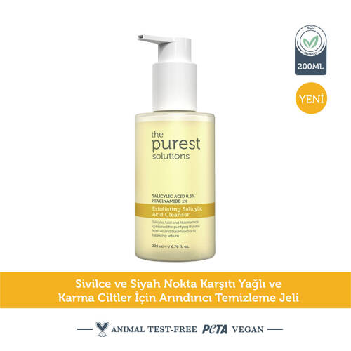 The Purest Solutions Cleanser Salicylic Acid İçeren Yüz Temizleme Jeli 200ml - 1