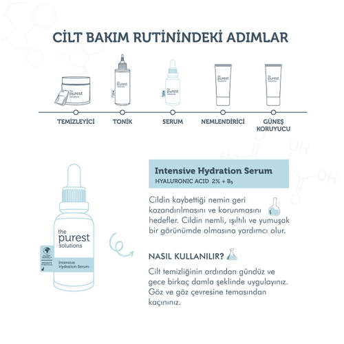 The Purest Solutions Tüm Cilt Tipleri için Yoğun Nemlendirici Bakım Serumu 30ml - 6