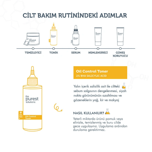 The Purest Solutions Yağ Kontrol Toneri BHA Salisilik Asit 200 ml - 6