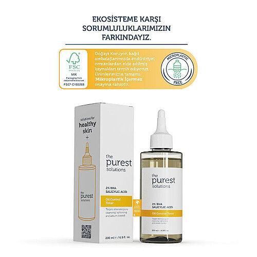 The Purest Solutions Yağ Kontrol Toneri BHA Salisilik Asit 200 ml - 3