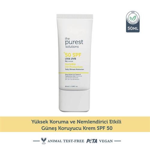 The Purest Solutions Yüz Güneş Kremi Spf 50+ 50ml - 1