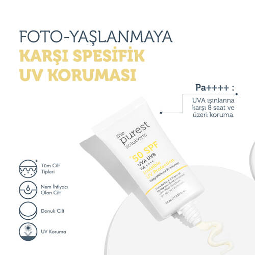 The Purest Solutions Yüz Güneş Kremi Spf 50+ 50ml - 2