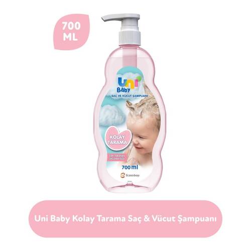 Uni Baby Boyasız Şampuan Kolay Tarama 700 ml - 1