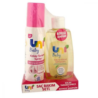 Uni Baby Kolay Tarama Spreyi 200 ml + Saç ve Vücut Şampuanı 200 ml - 1