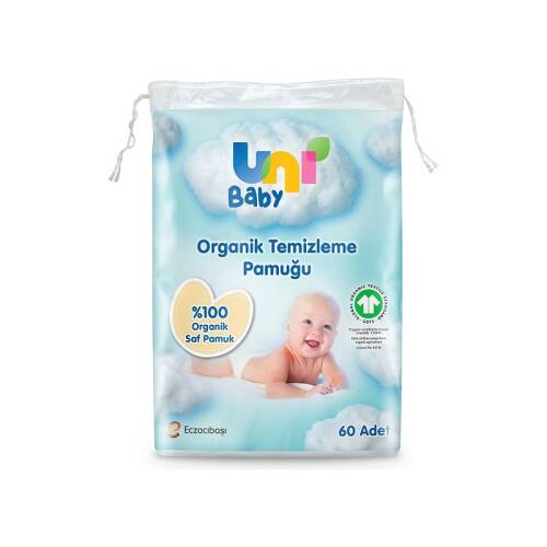 Uni Baby Organik Temizleme Pamuğu 60'lı - 1