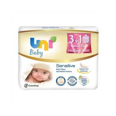 Uni Baby Sensitive Islak Havlu (3+1) 4 Hediyeli Paket - 1