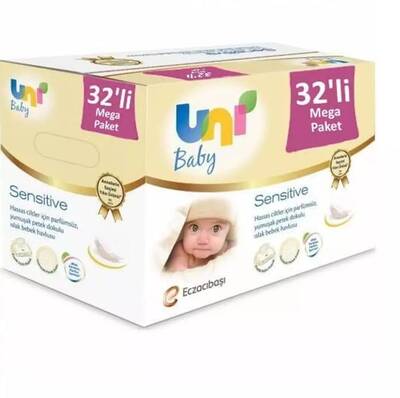 Uni Baby Sensitive Islak Havlu 56 Adet 32'li Avantaj Paketi - 1