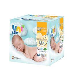 Uni Baby Yenidoğan 0-6 Ay Islak Mendil 40 Yaprak - 12 Adet