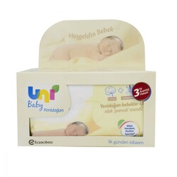 Uni Baby Yenidoğan Islak Mendil 3'lü Paket 120 Yaprak