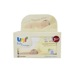 Uni Baby Yenidoğan Islak Mendil 3'lü Paket 120 Yaprak Yeni - Uni Baby
