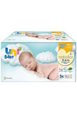 Uni Baby Yenidoğan Islak Mendil 40 Yaprak 3'lü - 1