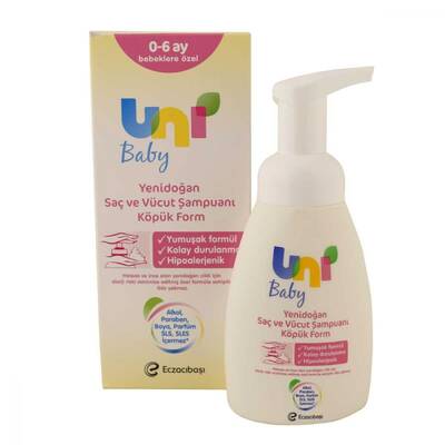 Uni Baby Yenidoğan Köpük Şampuan 200 ml - 1