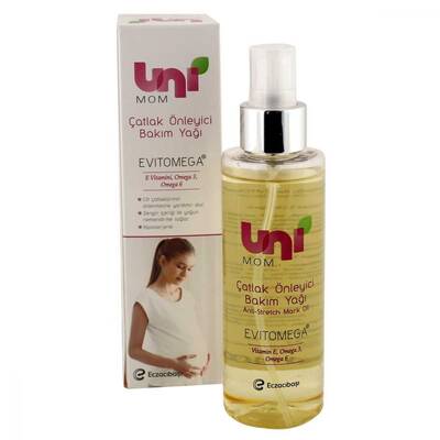 Uni Mom Anti-Stretch Mark Çatlak Önleyici Bakım Yağı 140 ml - 1