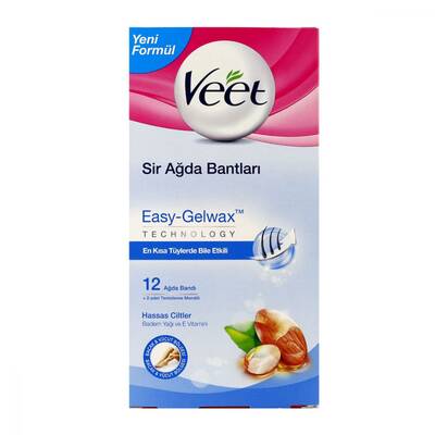 Veet Hassas Ciltler İçin Ağda Bandı 12 Adet - 1