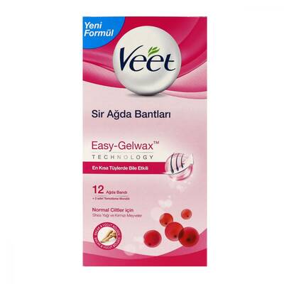 Veet Normal Ciltler İçin Ağda Bandı 12 Adet - 1