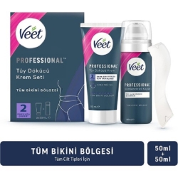 Veet Professional Bikini Bölgesi Tüy Dökücü Krem Seti 50 + 50 ml