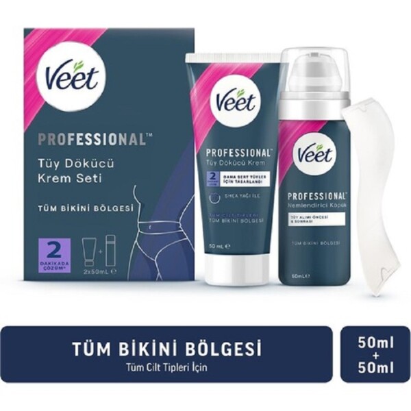 Veet Professional Bikini Bölgesi Tüy Dökücü Krem Seti 50 + 50 ml - 1