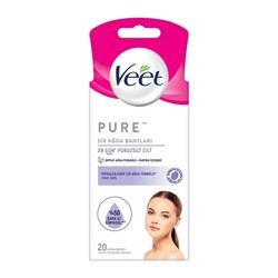 Veet Sir Ağda Bandı Pure Yüz 20'li