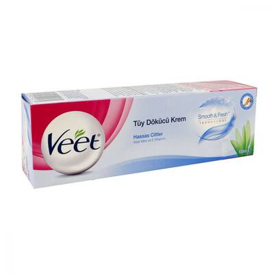 Veet Tüy Dökücü Krem Hassas Ciltler 100 ml Mavi - 1