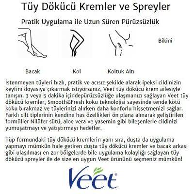 Veet Tüy Dökücü Krem Sprey Hassas Ciltler İçin 150 ml - 2