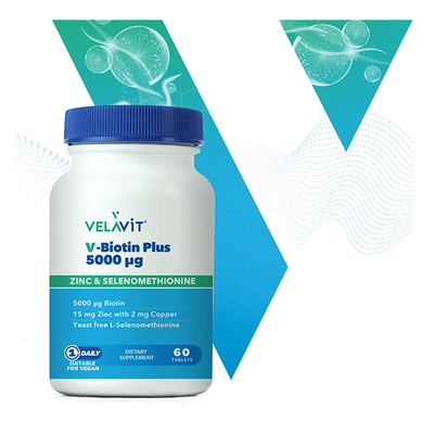 Velavit V-Biotin 5000 mg 60 Tablet - 1