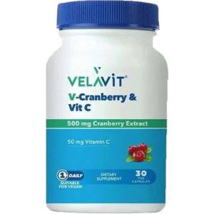 Velavit V-Cranberry & Vitamin C 30 Kapsül