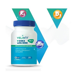 Velavit V-D3K2 with MSM 60 Tablet