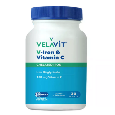 Velavit V Iron Vitamin C 30 Tablet - 1