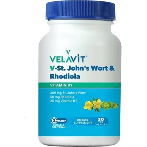 Velavit V-St. John's Worth Rhodiola 30 Tablet - 1