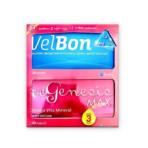 Velbon 30 Tablet + 2 Adet Regenesis 30 Tablet KOFRE - 1