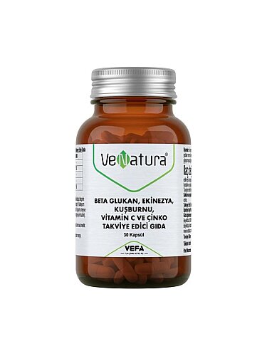 Venatura Beta Glukan, Ekinezya, Kuşburnu, Vitamin C ve Çinko 30 Kapsül - 1