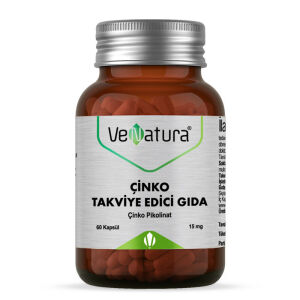 Venatura Çinko Takviye Edici Gıda 15 mg 60 Kapsül