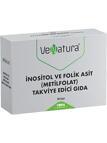 Venatura İnositol Folik Asit Metilfolat 20 Saşe - 1