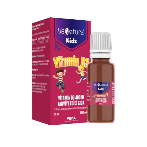 Venatura Kids Vitamin D3 Damla 20 ml - 1