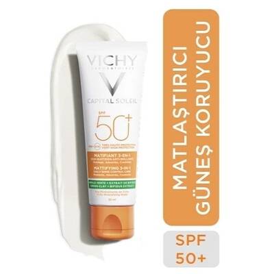 Vichy Capital Ideal Soleil Anti Brillance Matifiant 3 in 1 Cream SPF50 50 ml - 1