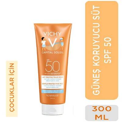 Vichy Capital Ideal Soleil Çocuklar için Yüz ve Vücut Güneş Sütü SPF50+ 300 ml - 1