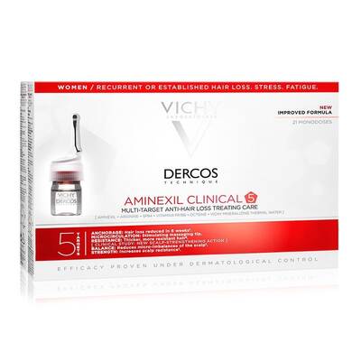 Vichy Dercos Aminexil Clinical 5 Women 21x6 ml - 1