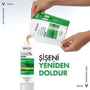 Vichy Dercos Anti Dandruff Kuru Saçlar İçin Kepek Karşıtı Şampuan Refill 390 ml - 2