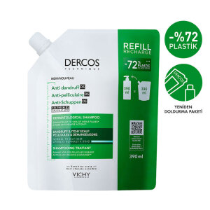 Vichy Dercos Anti Dandruff Normal ve Yağlı Saçlar İçin Kepek Karşıtı Şampuan Refill/Recharge 390 ml